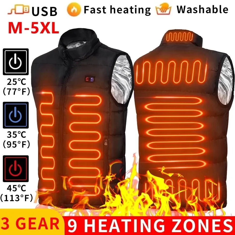 Electric USB Heated Vest Jackets