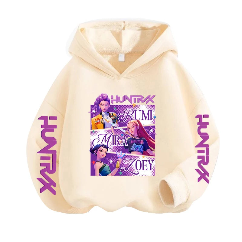 Kpop Demon Hunters Children's Sweatshirt Cute Tiger Harajuku Hoody beunik