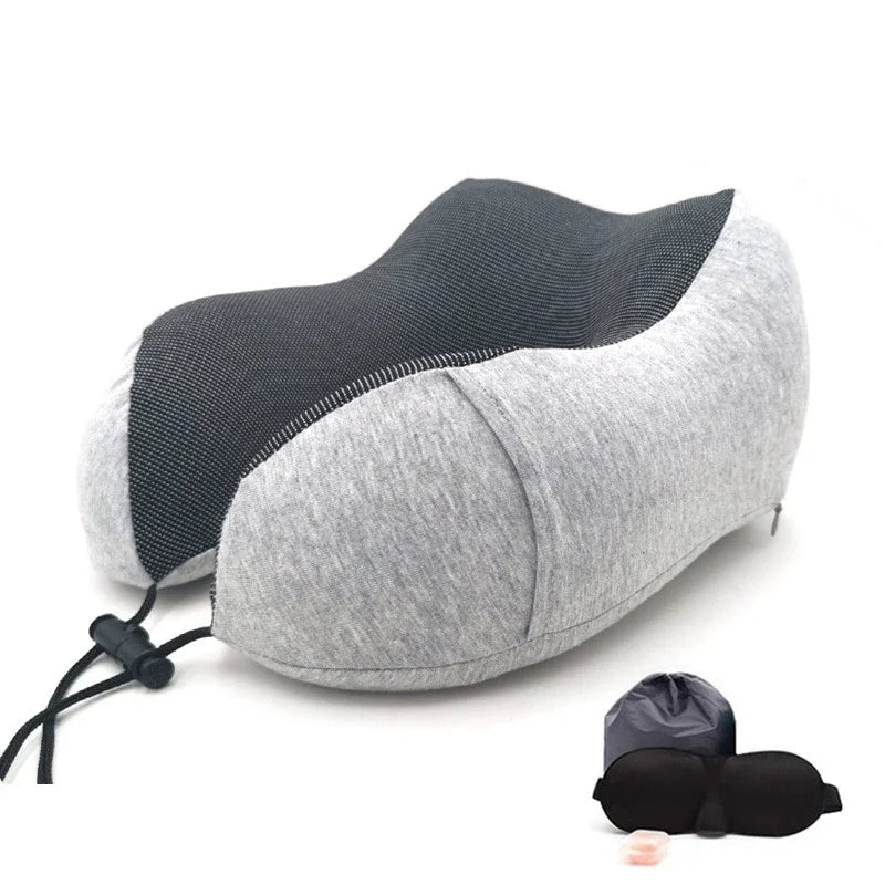 U-Shape Travel Pillow Pure Memory Foam Neck Pillow beunik