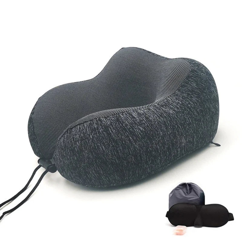 U-Shape Travel Pillow Pure Memory Foam Neck Pillow beunik