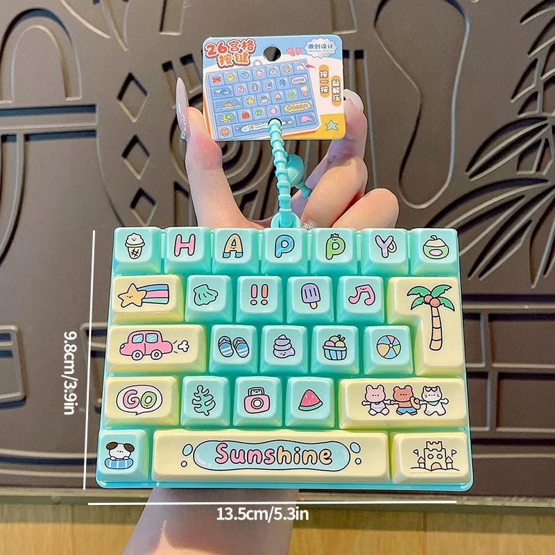 Mini Keyboard Fidget Keychain