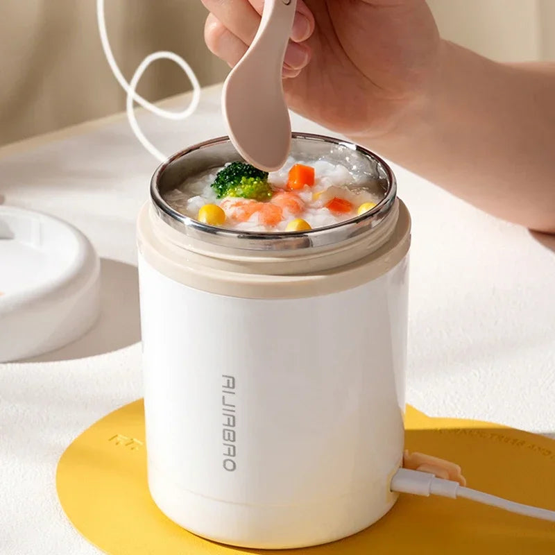 Beunik HeatMate™ Portable Electric Lunch Box – 600ML USB Food Warmer & Stainless Steel Container