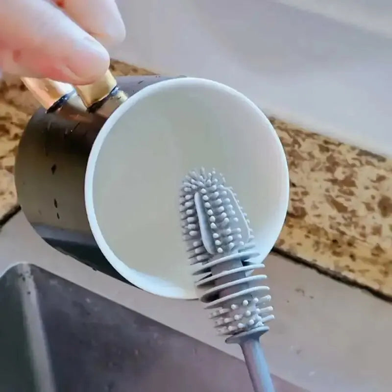 Long Handle Silicone Bottle Brush Cleaning Brush beunik