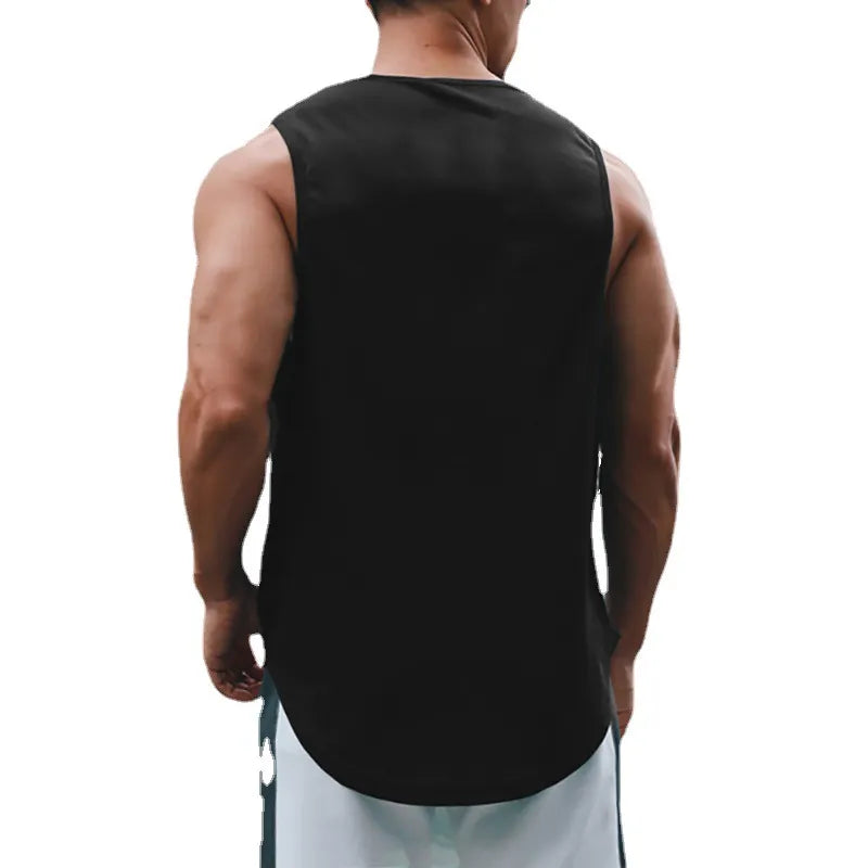 Summer Tank Top Mens Gym Fitness