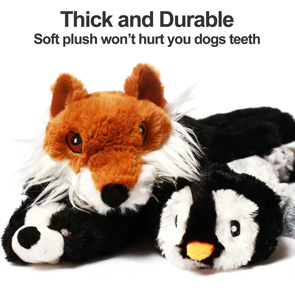 Simulated Animal No Stuffing Dog Toy with Squeakers Durable beunik