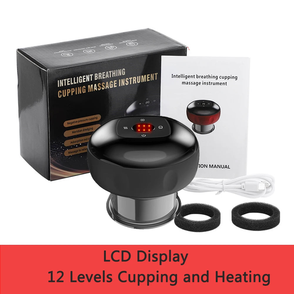 Smart Vacuum Cupping Massage Device Electric Heating USB beunik