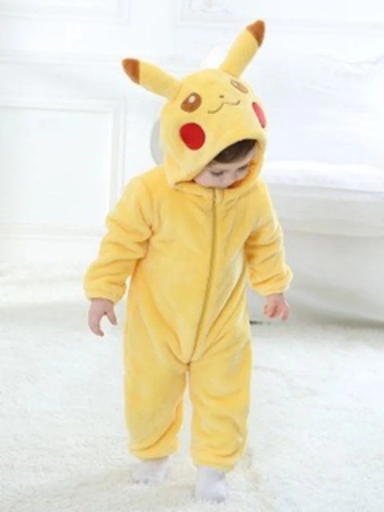 Anime Newborn Baby Cosplay Climb Bodysuit Infant Pikachu beunik