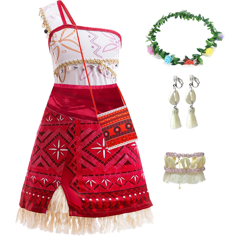 Moana role-playing clothing Princess Dress Cosplay Set beunik