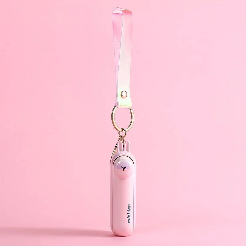 Cute Mini Fan Kipas Portable Hand Fold USB Chargable beunik