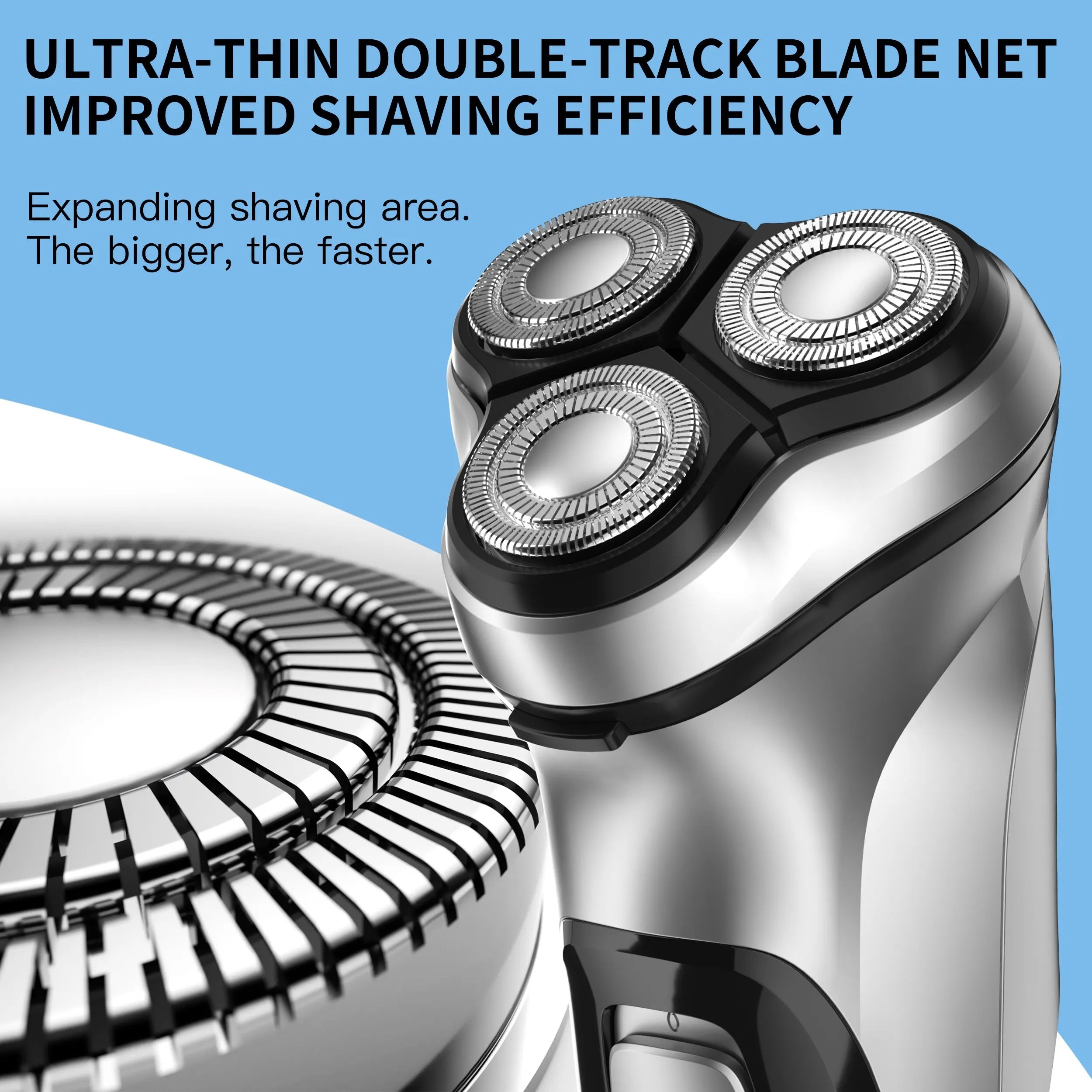 Blackstone Electrical Rotary Shaver for Men Floating Blade Washable Type-C USB Rechargeable beunik