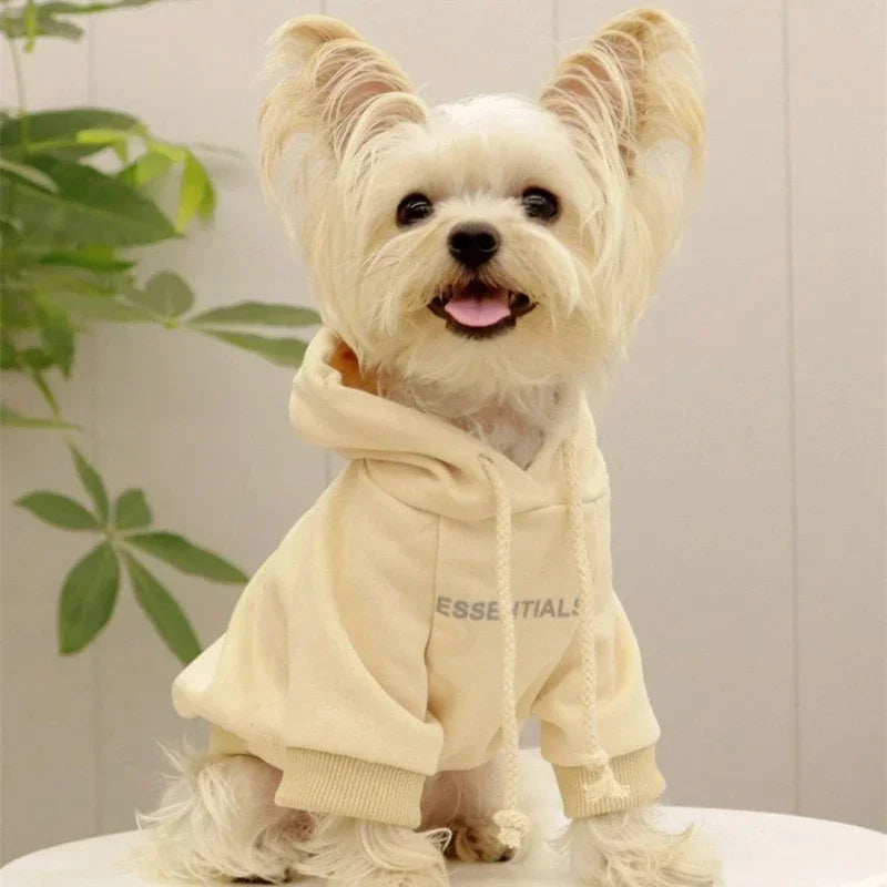 Dog Hoodies Letter Fleece Lined Puppy Sweatshirt Soft Warm Winter Sweater beunik