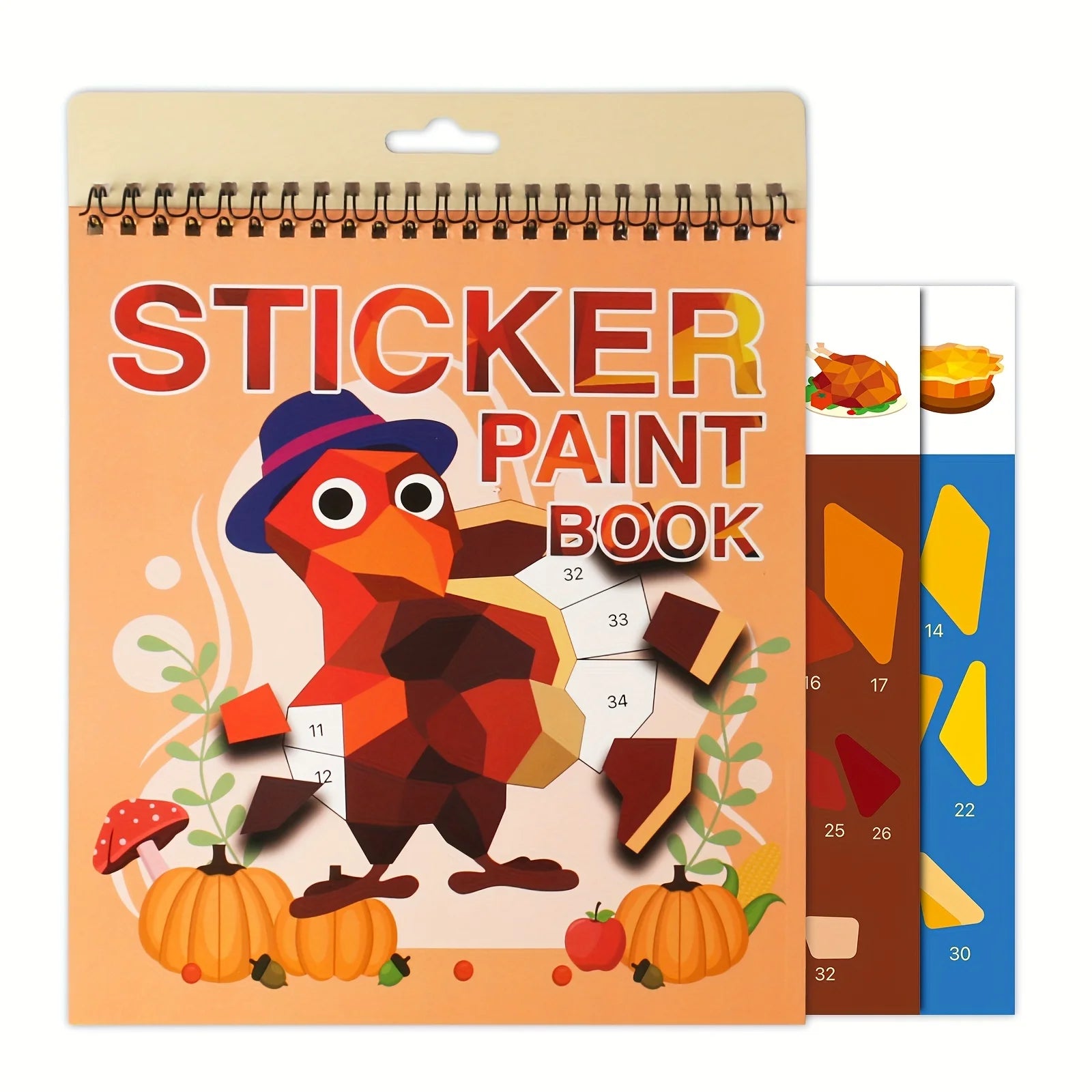 Sticker Book Crafts for Kids Ages 4-8, Sticker by Number for brain games beunik