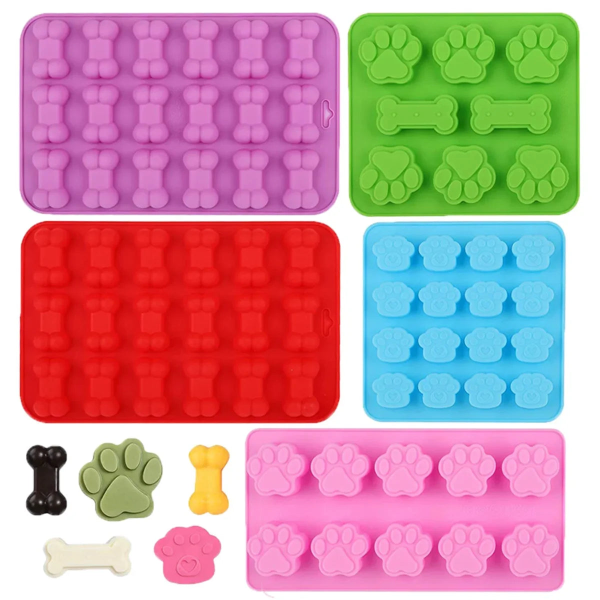 Cat Paw Silicone Mould Dog Food Tray beunik