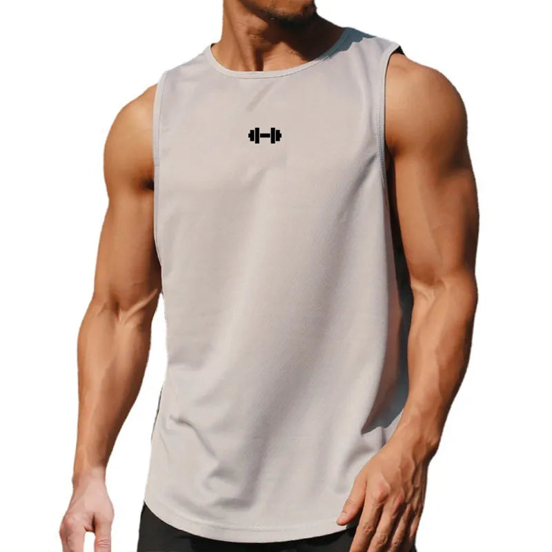 Summer Tank Top Mens Gym Fitness