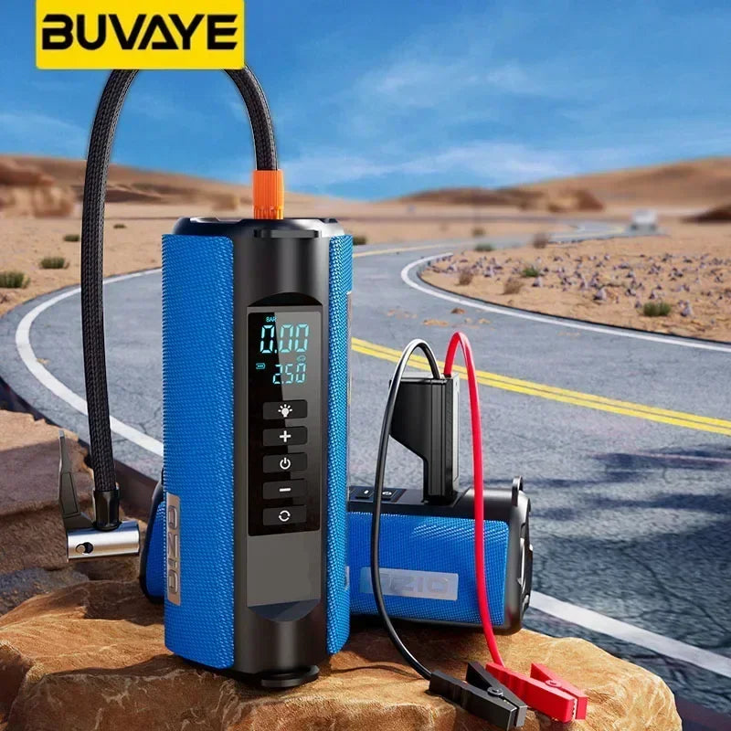 Car Emergency Power Outdoor Multifunctional Jump Starter and Air Pump with EVA Bag