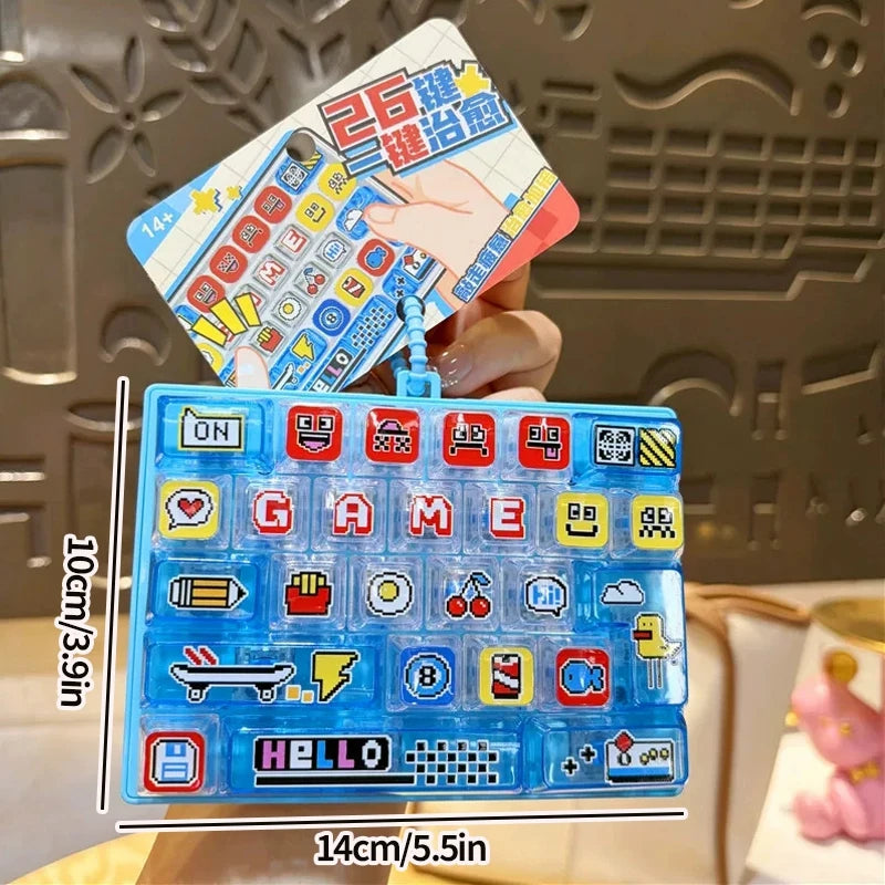 Mini Keyboard Fidget Keychain