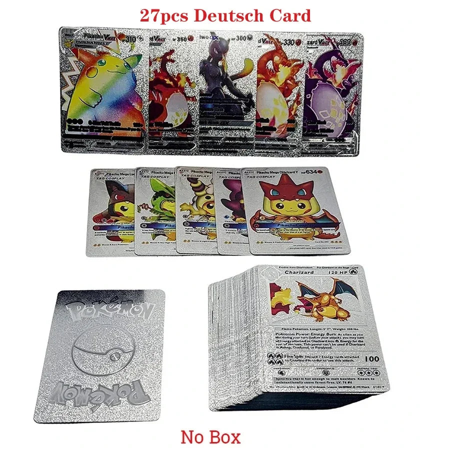 Pokemon Gold Foil Card VMAX GX Cards beunik