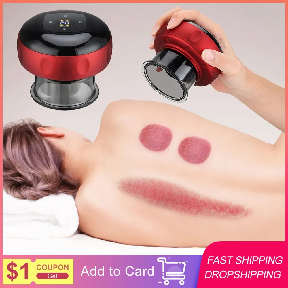 Smart Vacuum Cupping Massage Device Electric Heating USB beunik