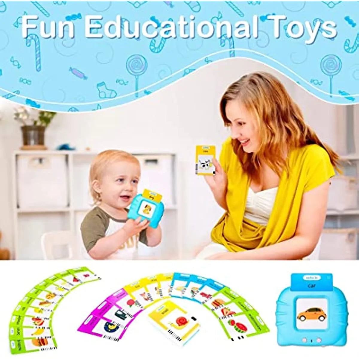 Talking Flash Cards Early Educational Toys Early Childhood Learning beunik