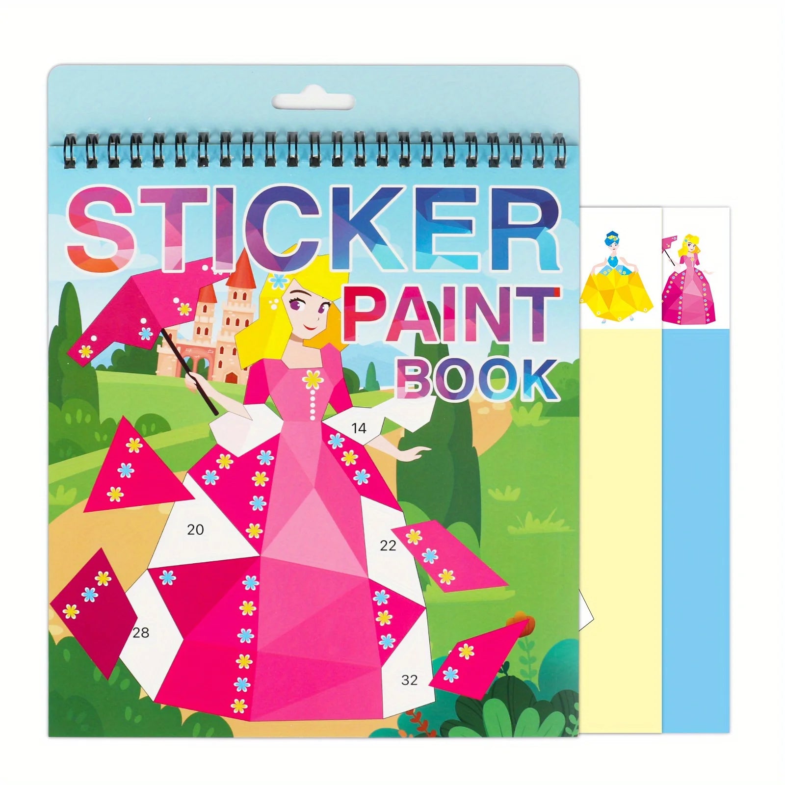 Sticker Book Crafts for Kids Ages 4-8, Sticker by Number for brain games beunik