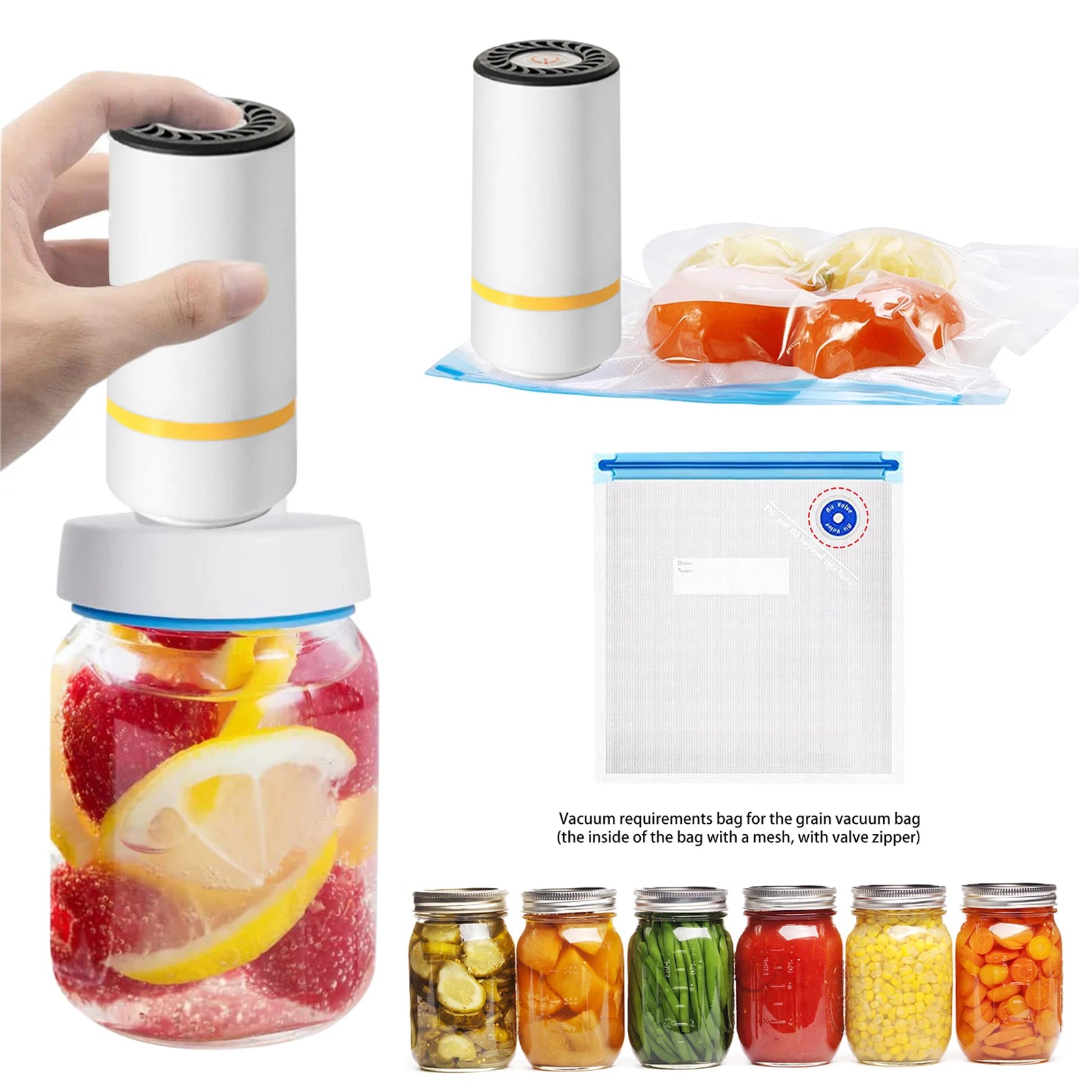 Food Storage Vacuum Sealer Kit BAP Free beunik