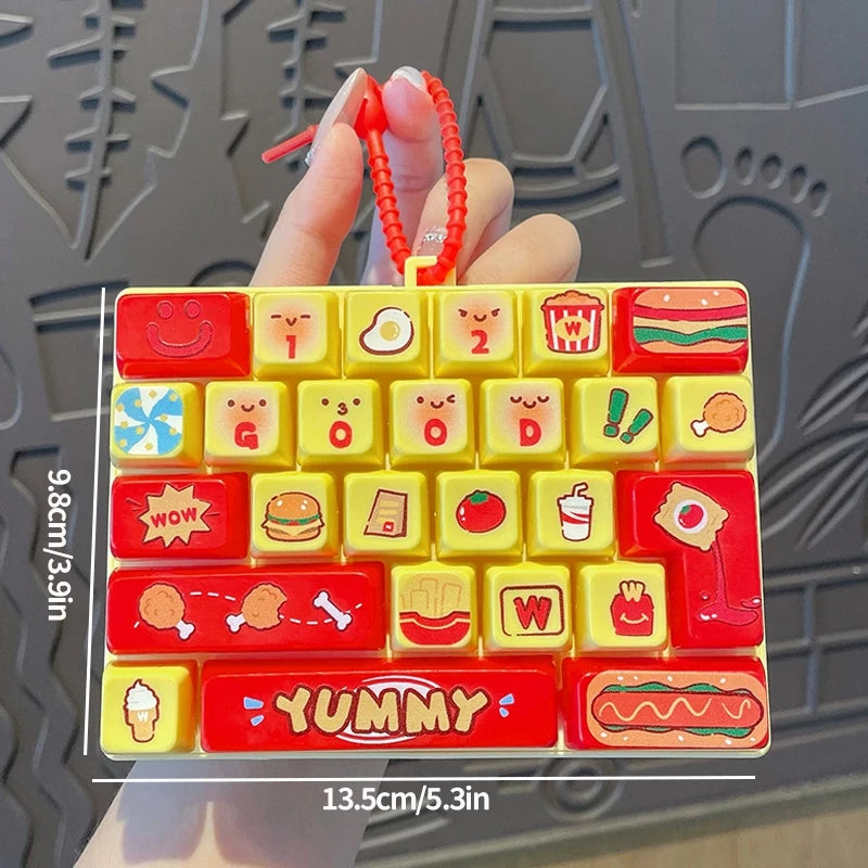 Mini Keyboard Fidget Keychain