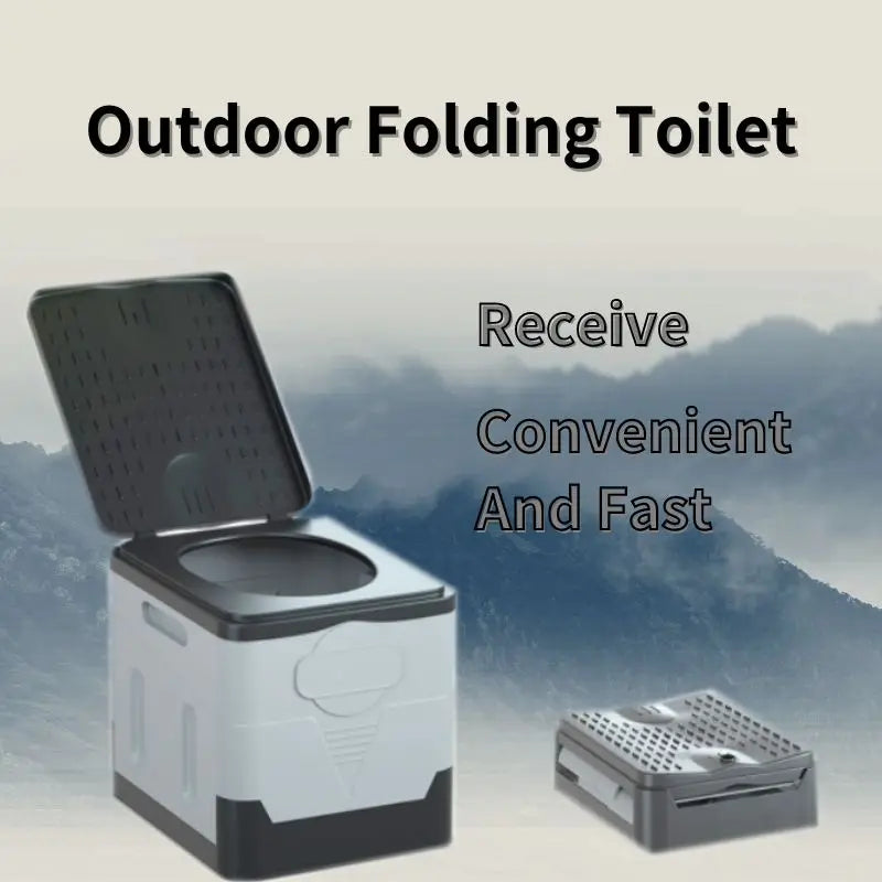 Folding Collapsible Travel Emergency Toilet beunik