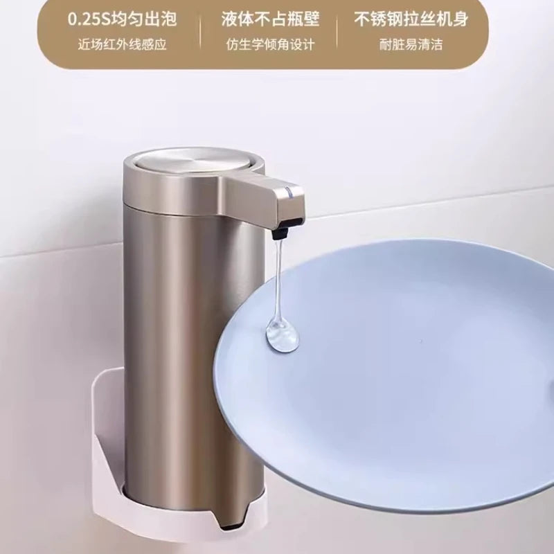 Stainless Automatic Liquid Soap Dispensers Touchless Sensor Kitchen Bathroom Accessories beunik