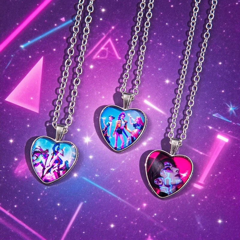 K-Pop Idol Inspired Beaded Charm Necklace – Rumi, Zoey & Mira Pendant