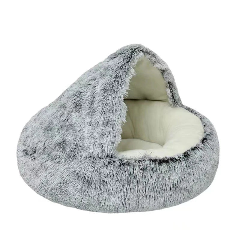 Warm Soft Plush Nest Pet Bed with Cover beunik