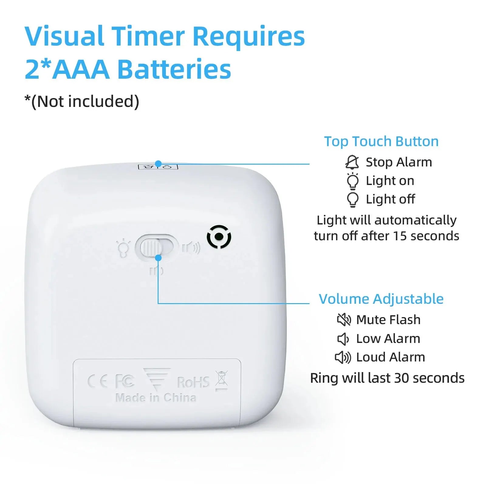 VIsual Timer - 60-Minute Countdown Timer