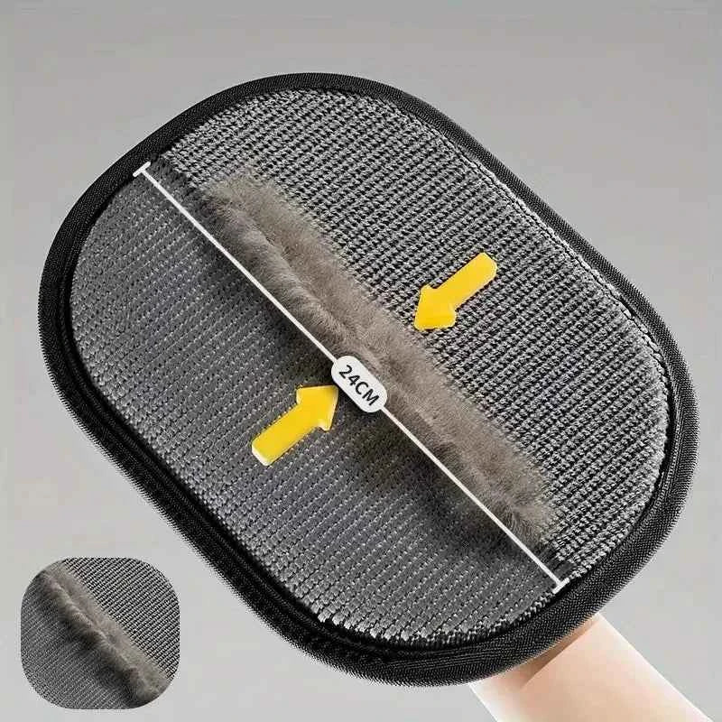 Reusable Pet Hair Remover Lint Brush Static Removal Glove (2 Pack)