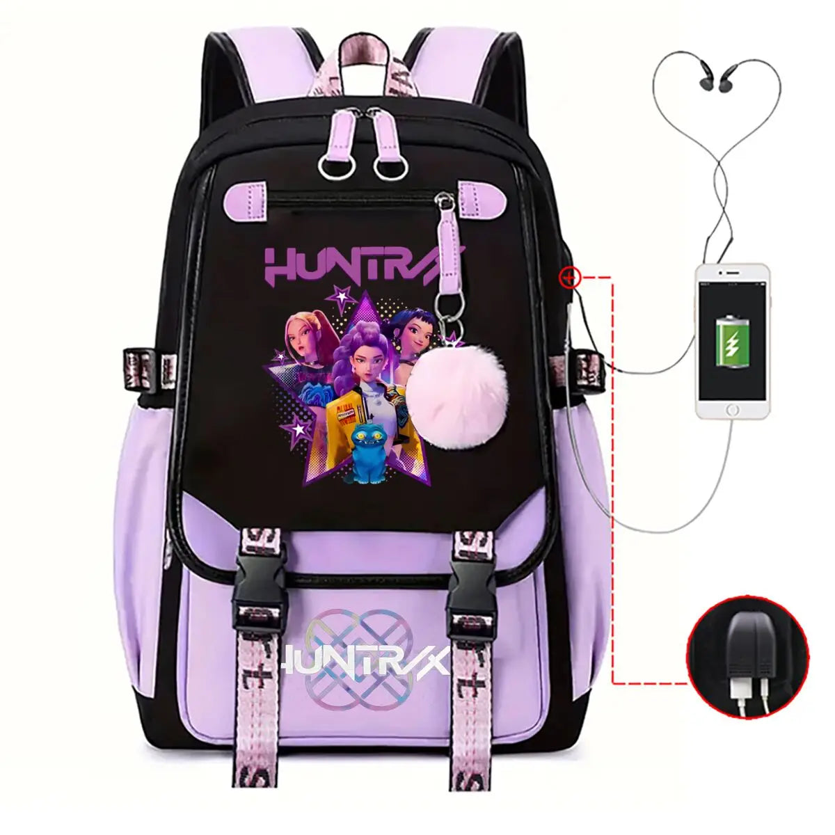 School Backpack for Students KPop Demon Hunters beunik
