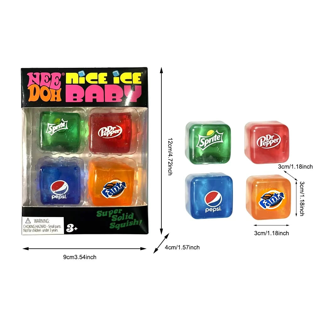 Needoh Nice Ice Cube Fidget Toys Slow Rebound Squishy Stress Toys beunik