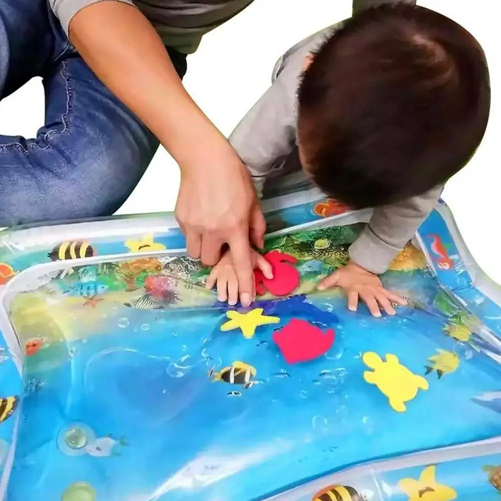 Inflatable Baby Tummy Time Water Play Mat beunik