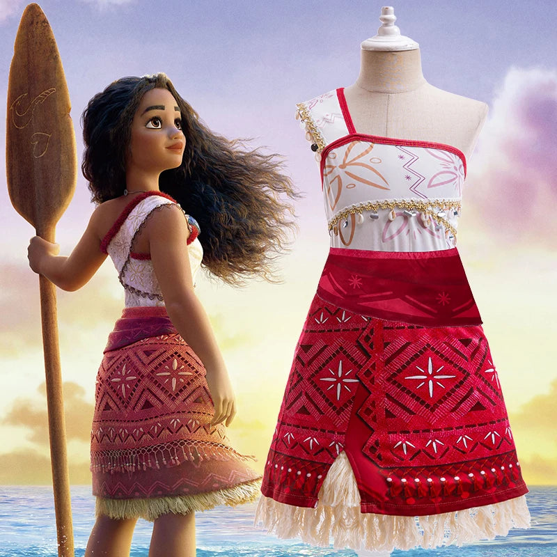 Moana role-playing clothing Princess Dress Cosplay Set beunik