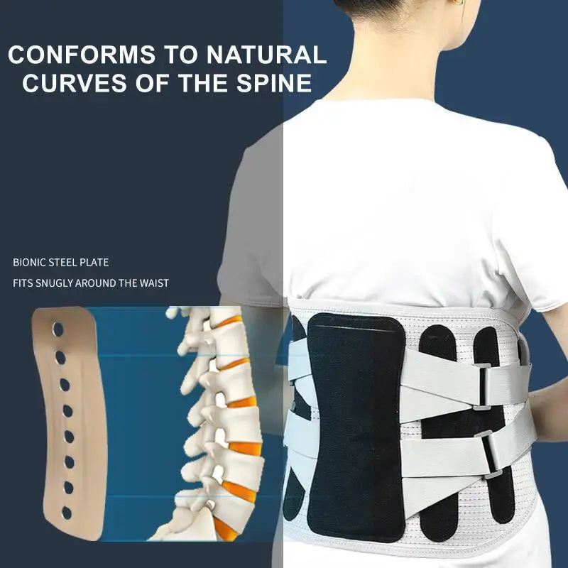 Lumbar Support Belt Disc Herniation Orthopedic Strain Pain Relief Corset For Back Posture Spine Decompression Brace beunik