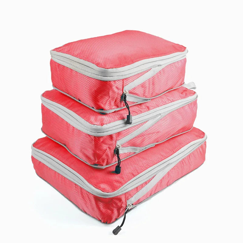 Compressible Packing Travel Storage Bag Cubes Waterproof (Set of 3) beunik