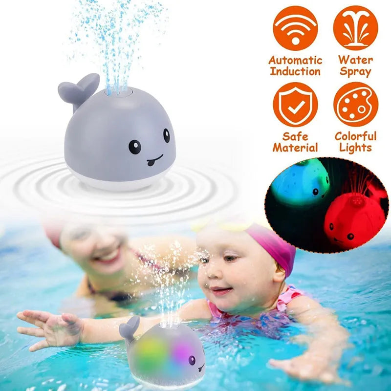 Whale Automatic Sprinkler Bathtub Toys