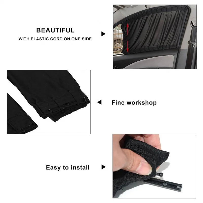 Universal Car Sun Shade Side Window Foldable UV Protection beunik