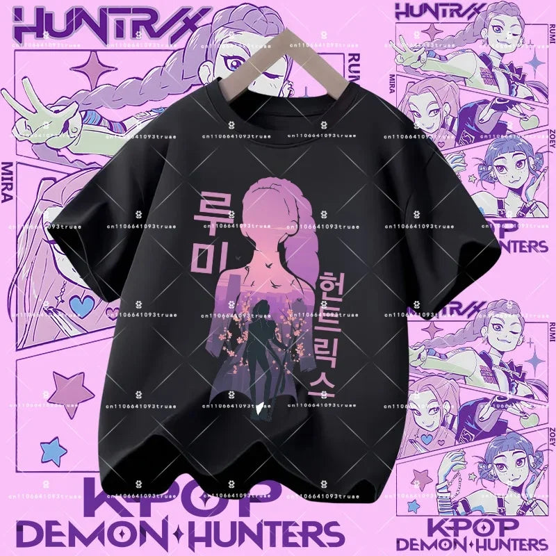 KPOP DEMON HUNTERS Kids T-Shirts – HUNTR/X Collection