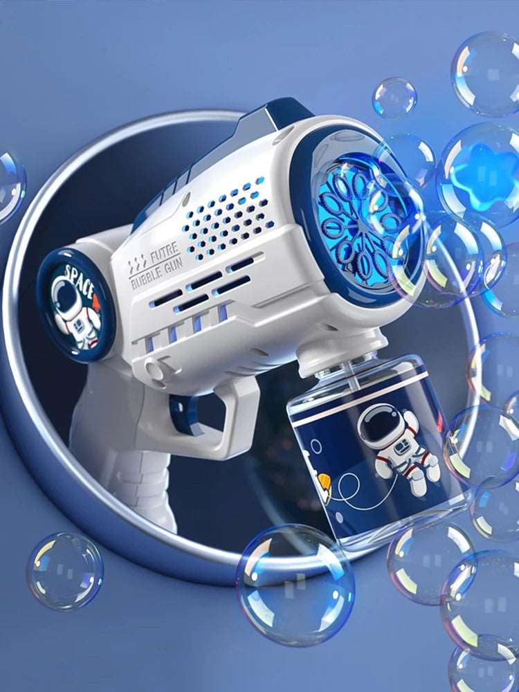 Astronaut Automatic Light Bubble Machine Gun