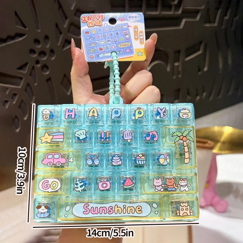 Mini Keyboard Fidget Keychain