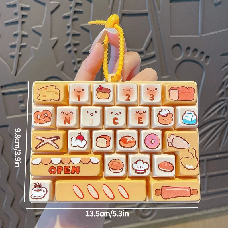 Mini Keyboard Fidget Keychain