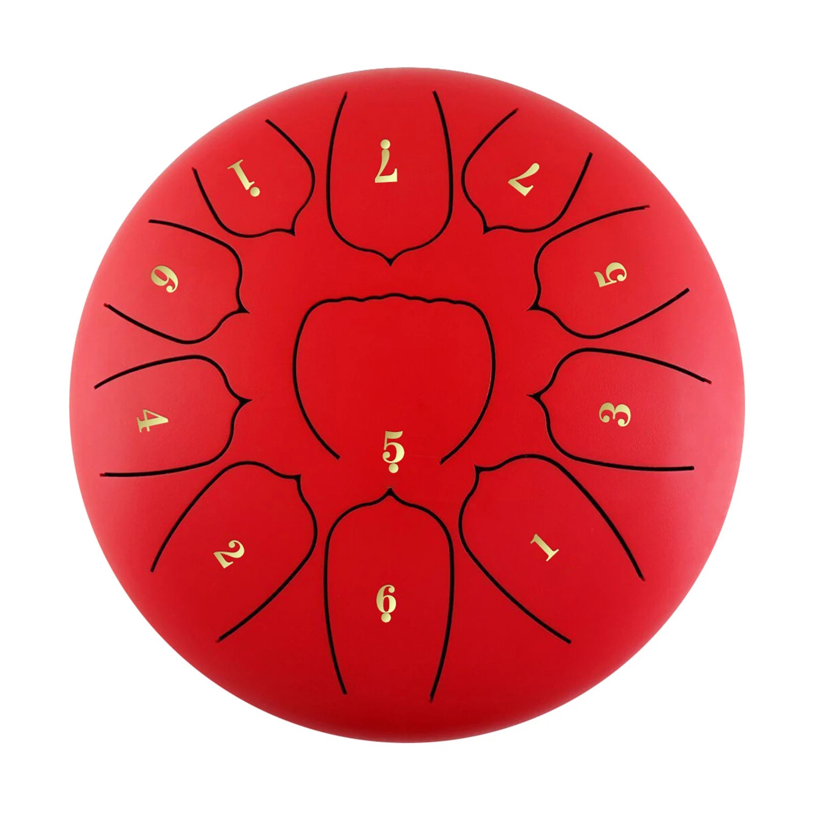 Steel Tongue Drum 11 Notes Handpan Drum with Drum Mallet Finger Picks Percussion for Meditation Yoga beunik