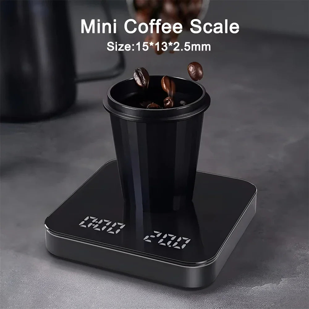 SmartBarista™ Digital Coffee Scale – LED Timer + Silicone Pad beunik