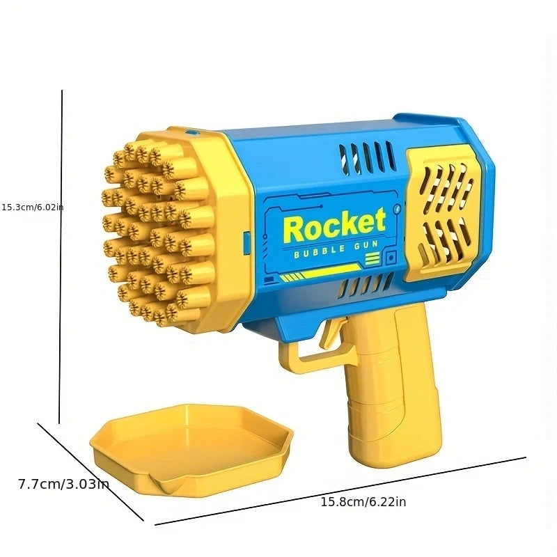 40 Hole Handheld Fully Automatic Space Light Bubble Gun Children's Toy beunik