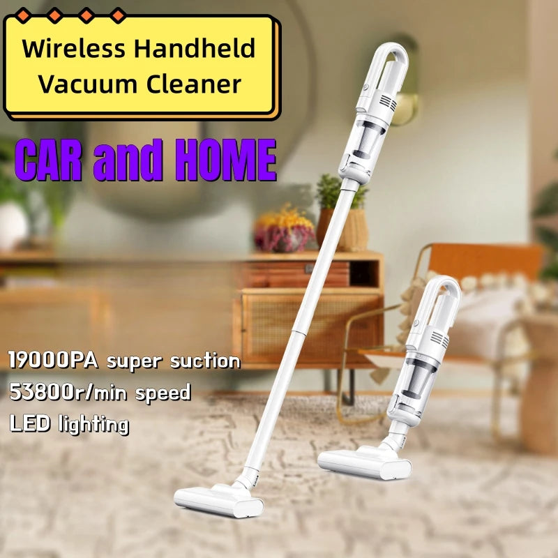 Multifunction Home-appliance 19000Pa Cleaning Machine Powerful Wireless Car Vacuum Cleaner Metal Strainer Portable Handheld beunik