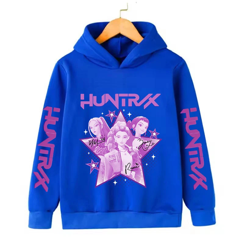 Kpop Demon Hunters Children's Sweatshirt Cute Tiger Harajuku Hoody beunik