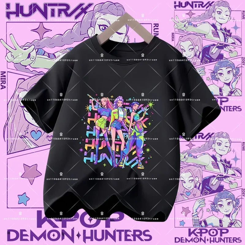 KPOP DEMON HUNTERS Kids T-Shirts – HUNTR/X Collection
